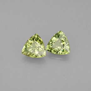 Gemas de granate demantoide verde natural de  ct, trillón, VVS-VS