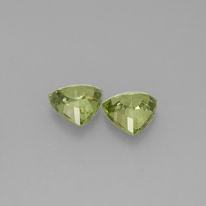 Gemas de granate demantoide verde natural de  ct, trillón, VVS-VS