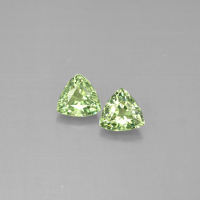 Gemas de granate demantoide verde natural de  ct, trillón, VS