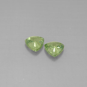 Gemas de granate demantoide verde natural de  ct, trillón, VS