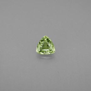 Granate demantoide verde natural de 0,35 ct, trillón, VS