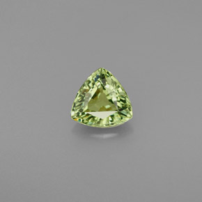 Granate demantoide verde natural de 0,70 ct, trillón, VVS-VS