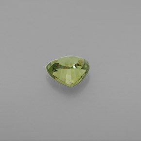Granate demantoide verde natural de 0,70 ct, trillón, VVS-VS