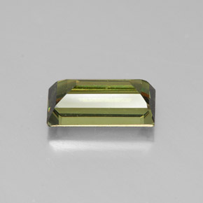 Granate demantoide amarillo natural de 2,03 ct, baguette, SI
