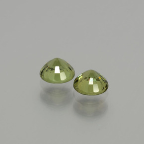 Gemas de granate demantoide verde natural de  ct, corte redondo, VS
