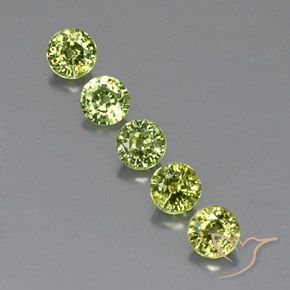1.48ctw Natural Verde vivo claro Granate demantoide, Redondo, VVS-VS