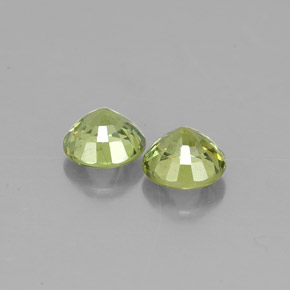 Gemas de granate demantoide verde natural de  ct, corte redondo, VVS-VS
