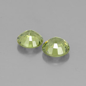 Gemas de granate demantoide verde natural de  ct, corte redondo, VVS-VS
