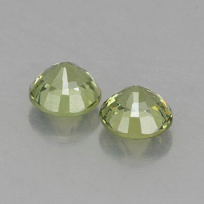 Gemas de granate demantoide verde natural de  ct, corte redondo, VVS-VS