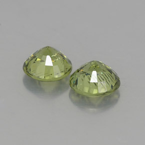 Gemas de granate demantoide verde natural de  ct, corte redondo, VVS-VS