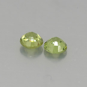 Gemas de granate demantoide verde natural de  ct, corte redondo, VS
