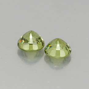 Gemas de granate demantoide verde natural de  ct, corte redondo, VVS-VS