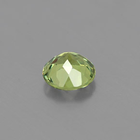 Granate demantoide verde natural de 0,47 ct, corte redondo, VS