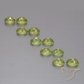 Gemas de Granate demantoide Medium Light Green natural de 2.66 ct, Ovalada, VS