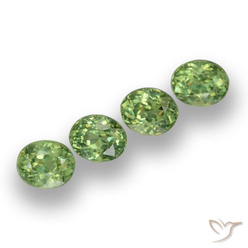 1.57ctw Natural Verde cálido Granate demantoide, Ovalada, VS