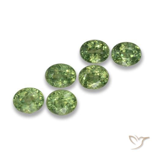 2.20ctw Natural Verde bosque Granate demantoide, Ovalada, VS