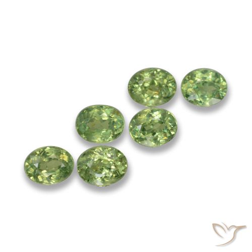 1.91ctw Natural Verde bosque Granate demantoide, Ovalada, VS