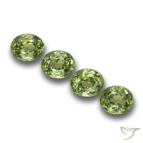 1.37ctw Natural Verde cálido Granate demantoide, Ovalada, VS