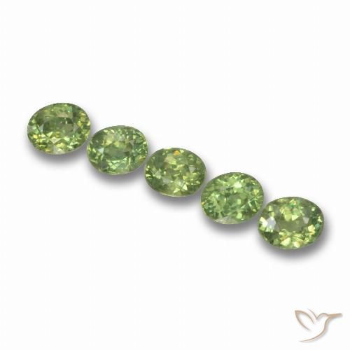 1.77ctw Natural Verde cálido Granate demantoide, Ovalada, VS