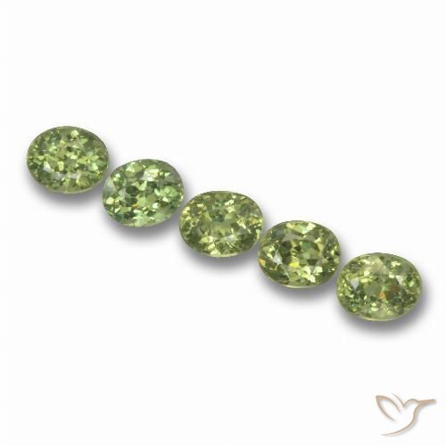 1.89ctw Natural Verde bosque claro Granate demantoide, Ovalada, VS