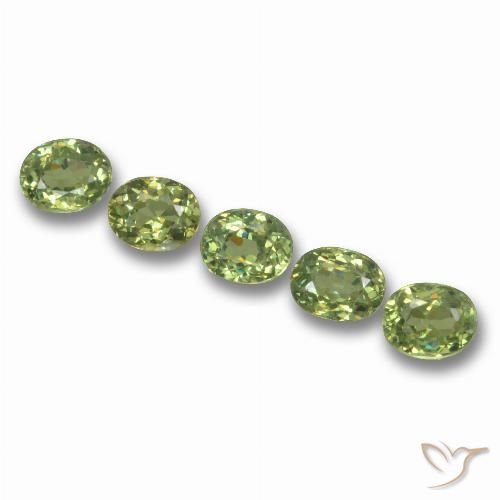 1.91ctw Natural Verde bosque claro Granate demantoide, Ovalada, VS