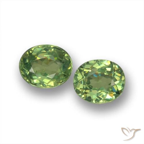 0.88ctw Natural Verde medio Granate demantoide, Ovalada, VS