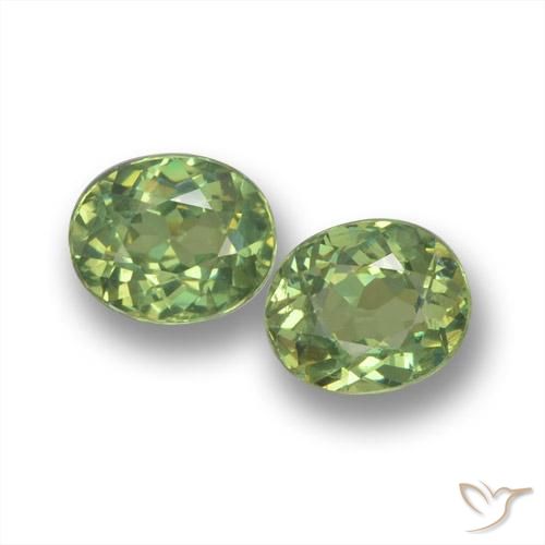 0.96ctw Natural Verde medio Granate demantoide, Ovalada, VS
