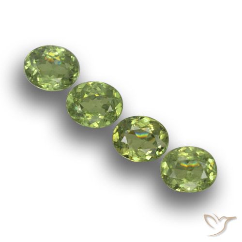 1.51ctw Natural Verde bosque Granate demantoide, Ovalada, VS