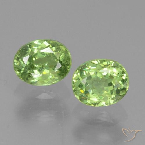 0.81ctw Natural Verde cálido Granate demantoide, Ovalada, VS-SI