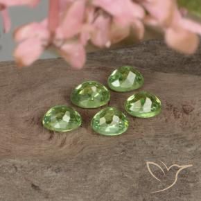 Gemas de Granate demantoide Verde cálido natural de 1.68 ct, Ovalada, VVS-VS