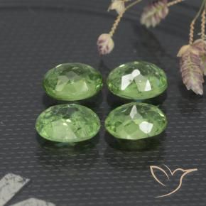 Gemas de Granate demantoide Verde cálido natural de 1.65 ct, Ovalada, VS