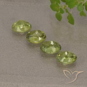 Gemas de Granate demantoide Verde bosque cálido natural de 1.79 ct, Ovalada, VS-SI