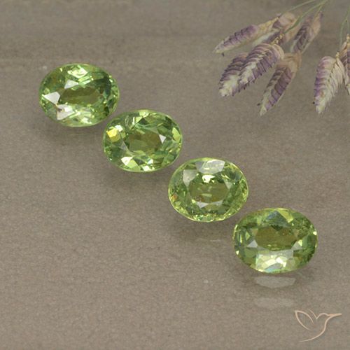 1.83ctw Natural Verde bosque Granate demantoide, Ovalada, VS-SI