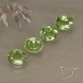 Gemas de Granate demantoide Verde bosque natural de 1.83 ct, Ovalada, VS-SI