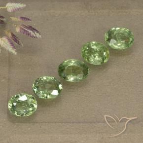Gemas de Granate demantoide Verde bosque natural de 2.49 ct, Ovalada, VS-SI