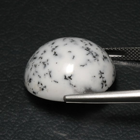 Ágata dendrítica multicolor natural de 21,31 ct, corte óvalo, opaco