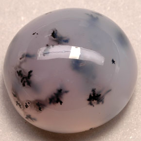 Ágata dendrítica multicolor natural de 33,46 ct, transparente, transparente / translúcido