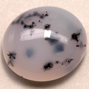 Ágata dendrítica multicolor natural de 58,60 ct, transparente, transparente / translúcido