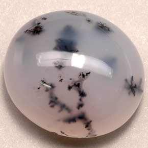 Ágata dendrítica multicolor natural de 58,60 ct, transparente, transparente / translúcido