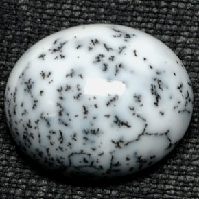 Ágata dendrítica multicolor natural de 20,58 ct, corte óvalo, opaco