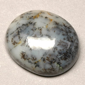 Ágata dendrítica multicolor natural de 12,90 ct, corte óvalo, opaco