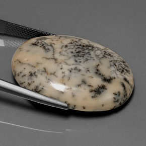 Ágata dendrítica multicolor natural de 30,68 ct, corte óvalo, opaco