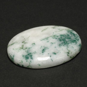 Ágata dendrítica multicolor natural de 17,11 ct, corte óvalo, opaco
