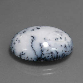 Ágata dendrítica multicolor natural de 15,11 ct, corte óvalo, opaco