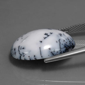 Ágata dendrítica multicolor natural de 15,11 ct, corte óvalo, opaco