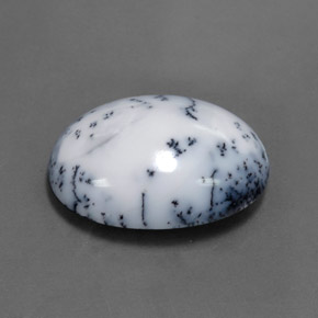 Ágata dendrítica multicolor natural de 15,11 ct, corte óvalo, opaco