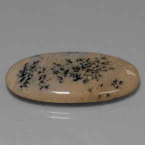 Ágata dendrítica multicolor natural de 44,37 ct, corte óvalo, opaco