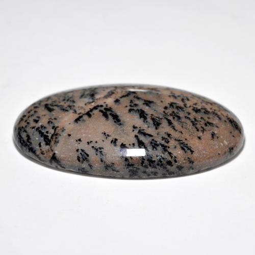 Ágata dendrítica multicolor natural de 83,45 ct, corte óvalo, opaco