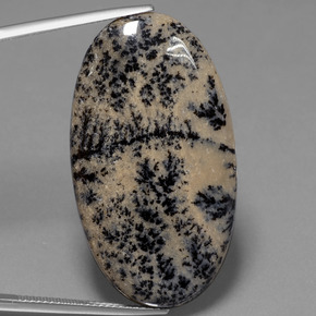 Ágata dendrítica multicolor natural de 36,58 ct, corte óvalo, opaco