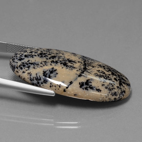 Ágata dendrítica multicolor natural de 36,58 ct, corte óvalo, opaco